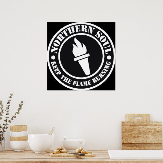 レトロノーザンソウルスタイルデザイン ポスター (キッチン)