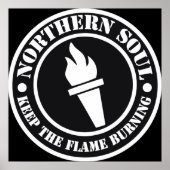 レトロノーザンソウルスタイルデザイン ポスター (正面)