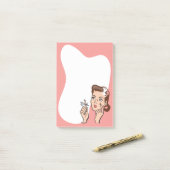 レトロノートを取って下さい ポストイット (デスク上)