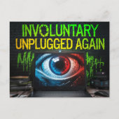 レトロノートブックPCの異常の原因が再度接続されていない ポストカード (正面)