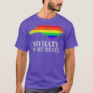 レトロノーヘイトインマイ州レインボーノースカリフォルニア Tシャツ