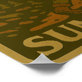 レトロハイキングやる気を起こさせるポスター ポスター (角)