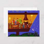 レトロハウスパーティー 招待状 (正面/裏面)