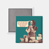 レトロハウスワイザードマグネット – スリープタイムケーキレシピ マグネット (正面/裏面)