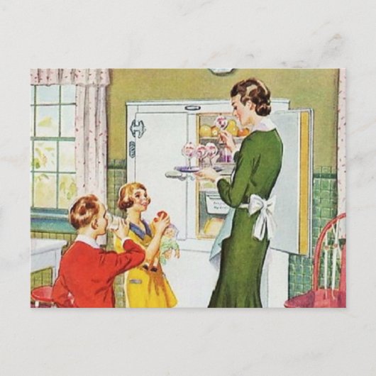 レトロハウスワイフ ポストカード (正面)