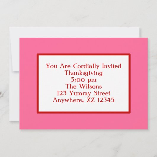 レトロハウスワイフ 招待状 (裏面)