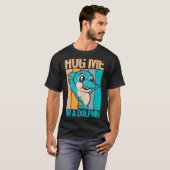 レトロハグ私はイルカとイルカ Tシャツ (正面フル)