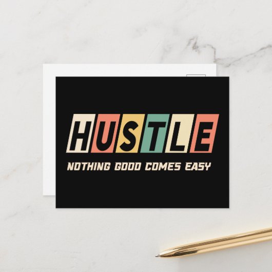 レトロハッスルノーグッド来簡単 ポストカード (正面/裏面インサイチュ)