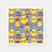 レトロハッチイースターエッグ スタンダードカクテルナプキン (正面)