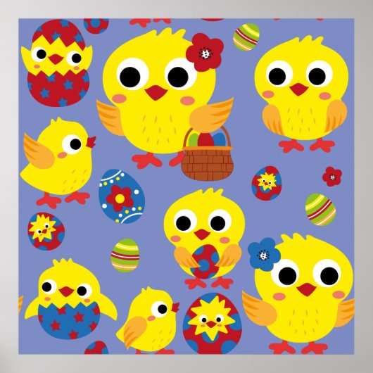 レトロハッチイースターエッグ ポスター (正面)