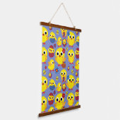 レトロハッチイースターエッグ 吊り下げ型タペストリー (傾斜あり)