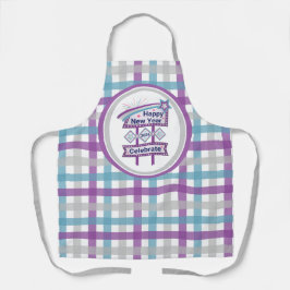 レトロハッピーニューイヤーサイン祝- Marquee  エプロン