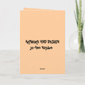 レトロハッピーバースデーカード カード (裏面)