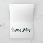 レトロハッピーバースデーカード カード (内部)