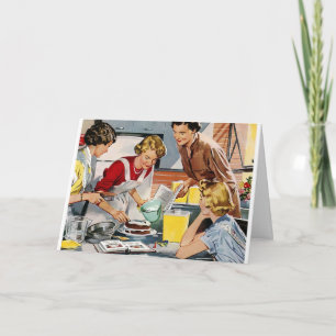 レトロハッピーバースデーカード カード