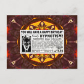 レトロハッピーバースデー挨拶 ポストカード (正面)