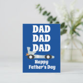 レトロハッピーファーザーズデイレーシングカーブルー (スタンド正面)