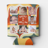 レトロハッピーファースト・ファースト・ファースト・デー8フォトコラージュ 缶クーラー (裏面)