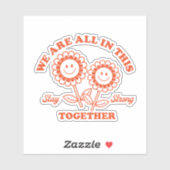 レトロハッピーフラワーグラフィック シール (シート)