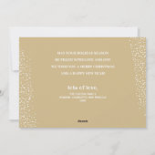 レトロハッピーホリデーズタイポグラフィクリスマスホリデー シーズンカード (裏面)