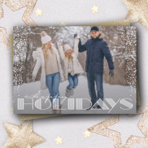 レトロハッピーホリデーズタイポグラフィクリスマスホリデー