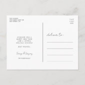 レトロハッピーホリデーズファミリーフォト ポストカード (裏面)