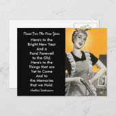 レトロハッピーホームメーカーが新年の挨拶PCを売り出す シーズンポストカード (正面/裏面)