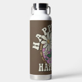 レトロハッピーマインドハッピーライフ ウォーターボトル (正面)