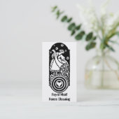 レトロハッピーレディーメイドB&Wクリーニングサービス 名刺 (スタンド正面)