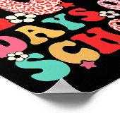 レトロハッピー100th学校の日先生キッドハッピー ポスター (角)