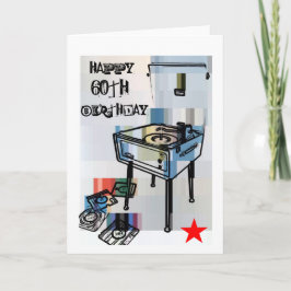 レトロハッピー60th誕生日カード カード