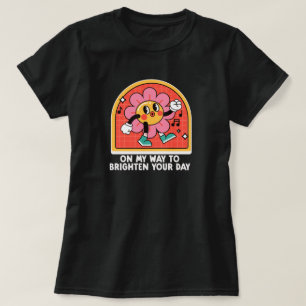 レトロハッ前向きデイジーTシャツ Tシャツ