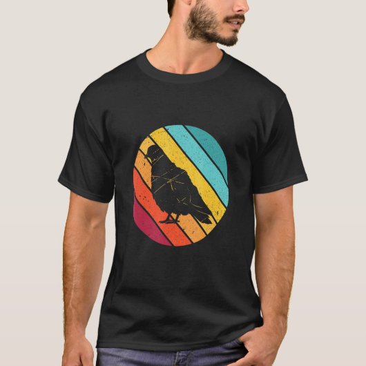 レトロハト飼育ハト Tシャツ (正面)