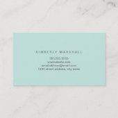 レトロハニカムデザイン名刺/青 名刺 (裏面)