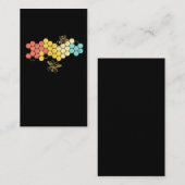 レトロハニカムビーキーパーデザイン 名刺 (正面/裏面)