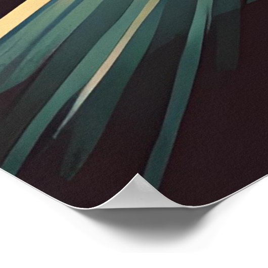 レトロハリウッドイラストレーション ポスター (角)