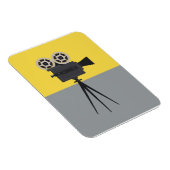 レトロハリウッドカメラカラーブロック マグネット (右側)