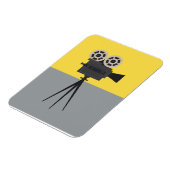 レトロハリウッドカメラカラーブロック マグネット (左側)