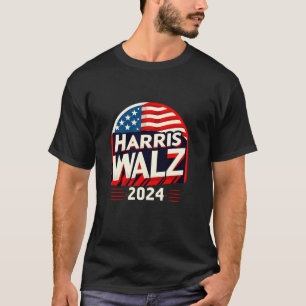 レトロハリス・ウォルズ2024カマ大統領選挙キャンペーン Tシャツ