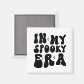 レトロハロウィンの落ち着いた雰囲気 私のスプーキーな時代 マグネット (正面/裏面)