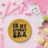 レトロハロウィンインマイエラ不気味ーヴィンテージ秋 ペーパープレート (パーティー)