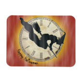 レトロハロウィンウィッチオンザブロム マグネット (横)