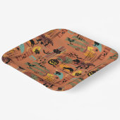 レトロハロウィンオラマ紙プレート ペーパープレート (傾斜あり)