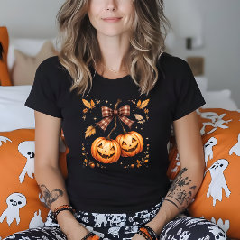 レトロハロウィンカボチャさくらんぼ秋秋 Tシャツ