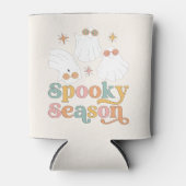 レトロハロウィンカワイイ幽霊不気味シーズン 缶クーラー (正面)
