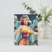 レトロハロウィンガール ポストカード (スタンド正面)