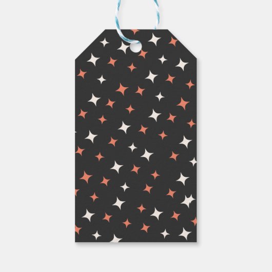 レトロハロウィンクリープ実在ススケルトン ギフトタグ (裏面)