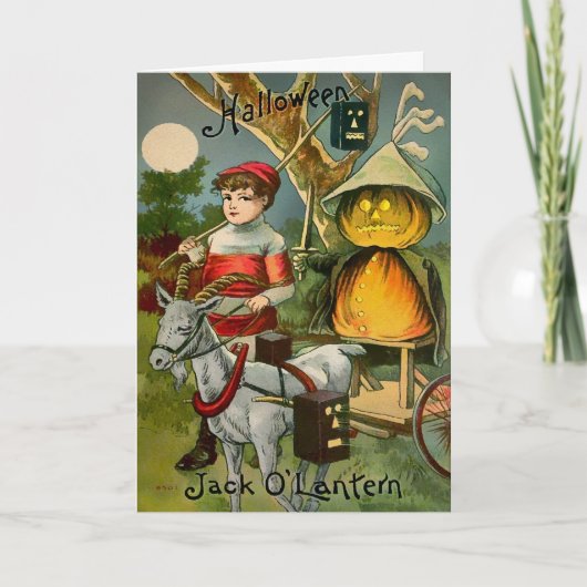 レトロハロウィンジャックO'ランタンカード シーズンカード (正面)