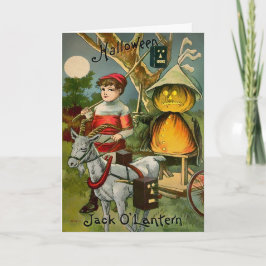 レトロハロウィンジャックO'ランタンカード シーズンカード
