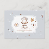 レトロハロウィンリトルブーベビーラッフルおむつ エンクロージャーカード (正面)